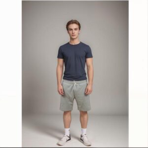 Grey Design Shorts featuring zippers
