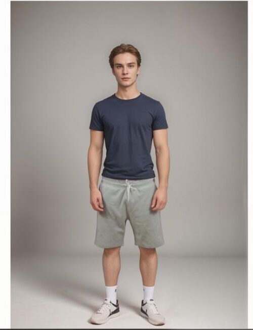 Grey Design Shorts featuring zippers